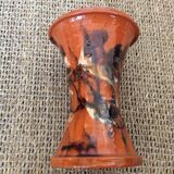 Glazed terracotta vase