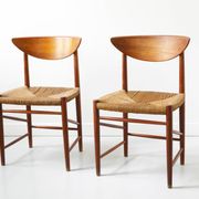 Set of 2 chairs by Peter Hvidt and Orla Mølgaard.