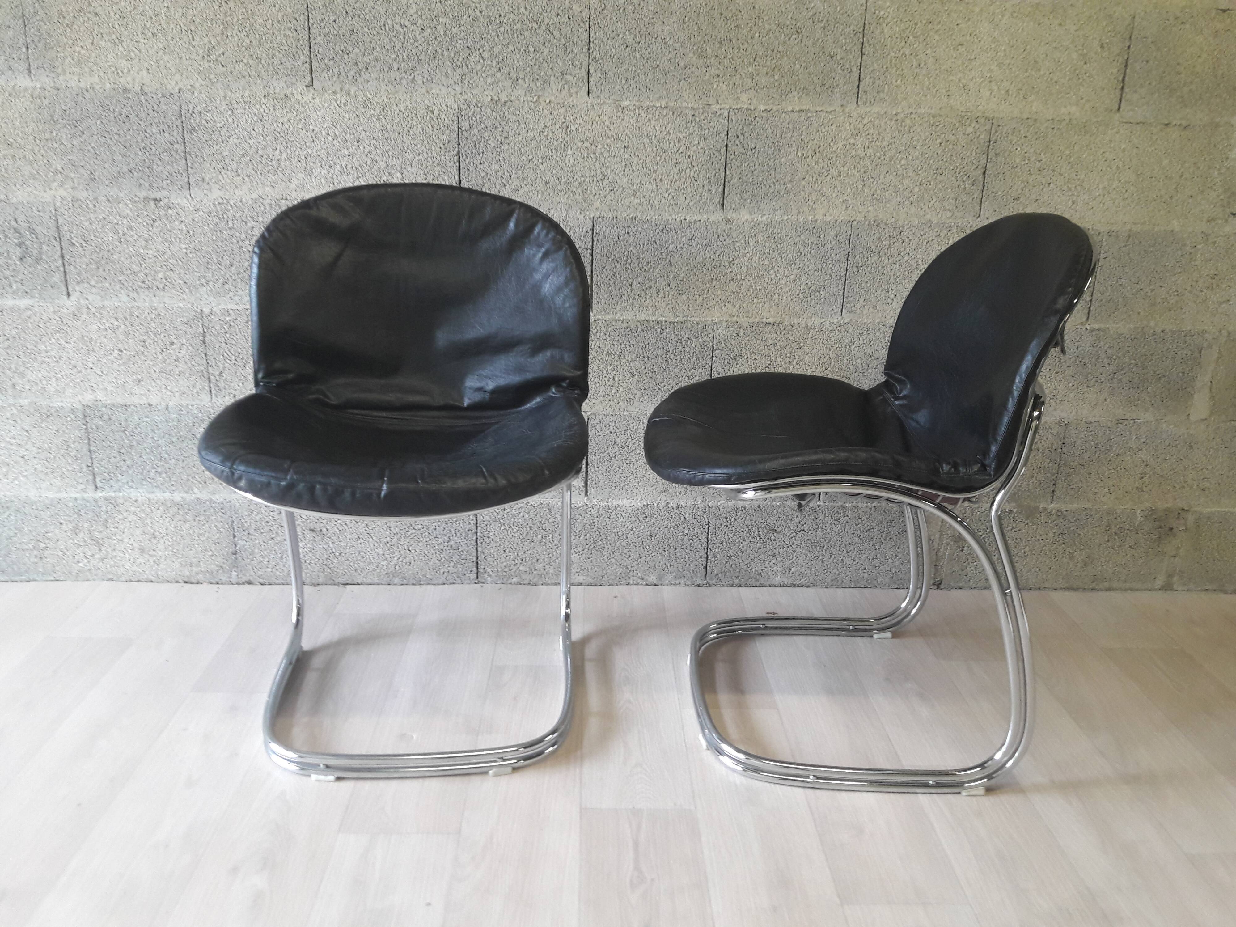 Pair of chairs Gastone Rinaldi Sabrina