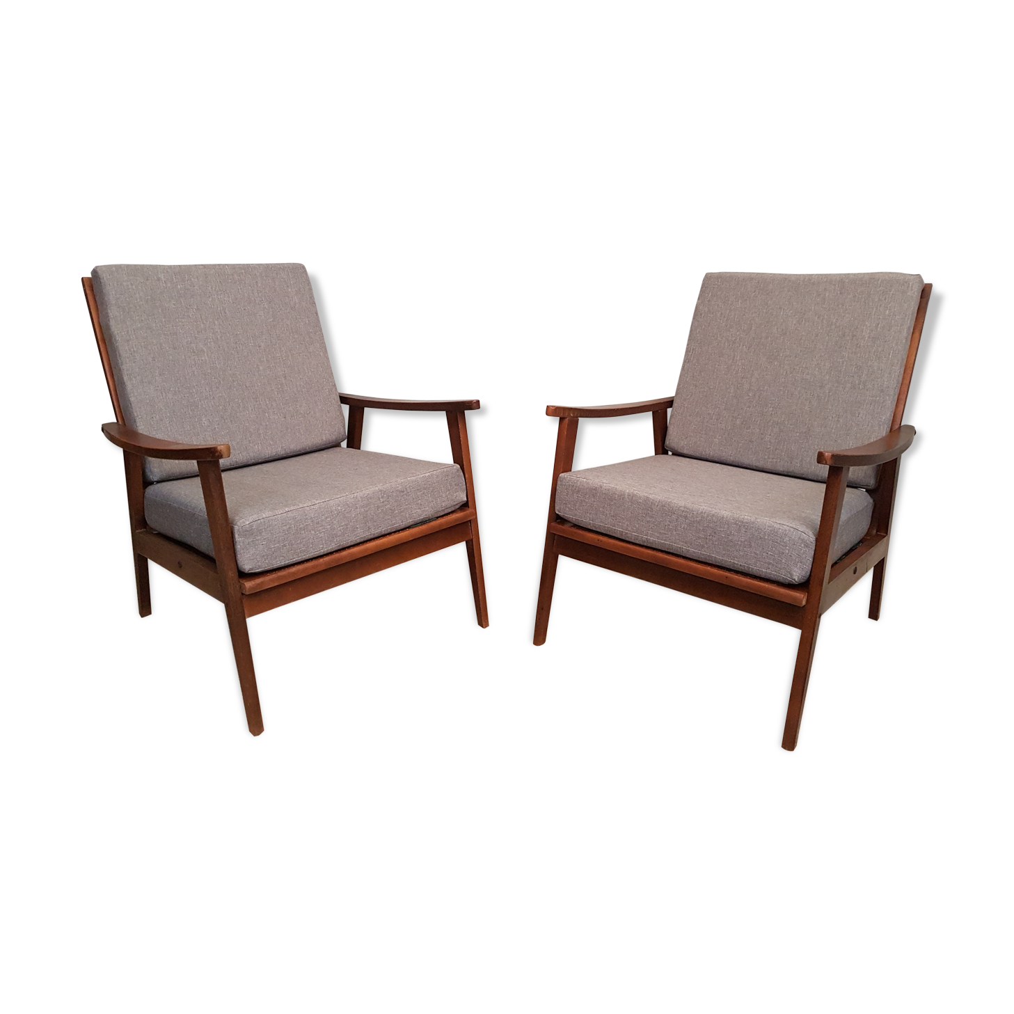 Pair of Boomerang armchairs 1960