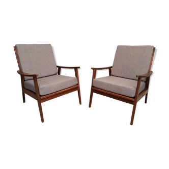 Pair of Boomerang armchairs 1960