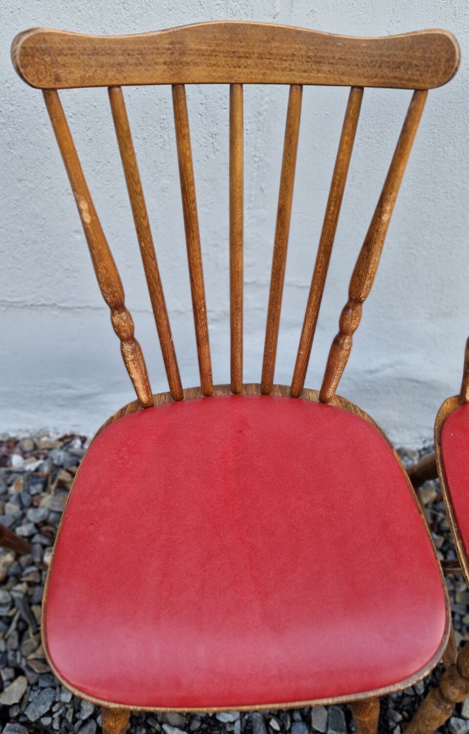 Set of 6 Baumann chairs in turned wood