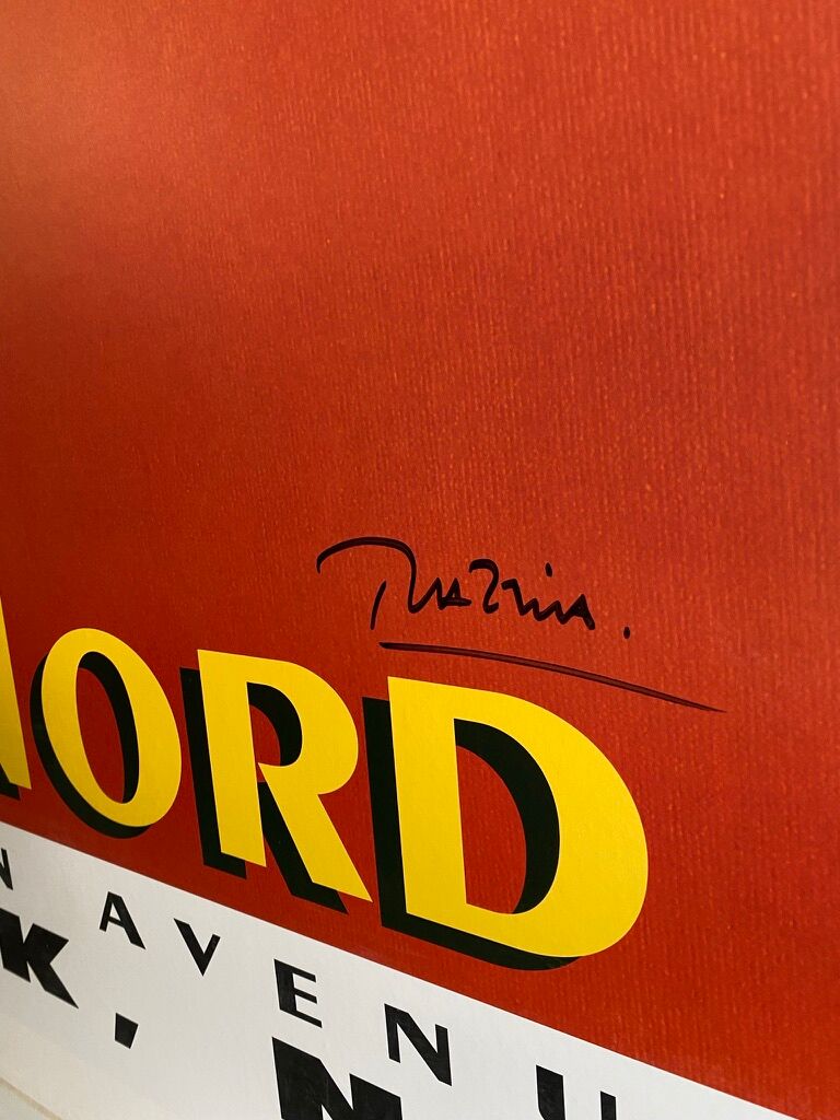 Poster Razzia - Bistrot du Nord - Large Format - Signed by the artist - On linen