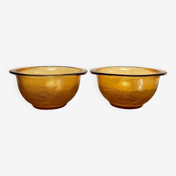 Amber eared bowl duo