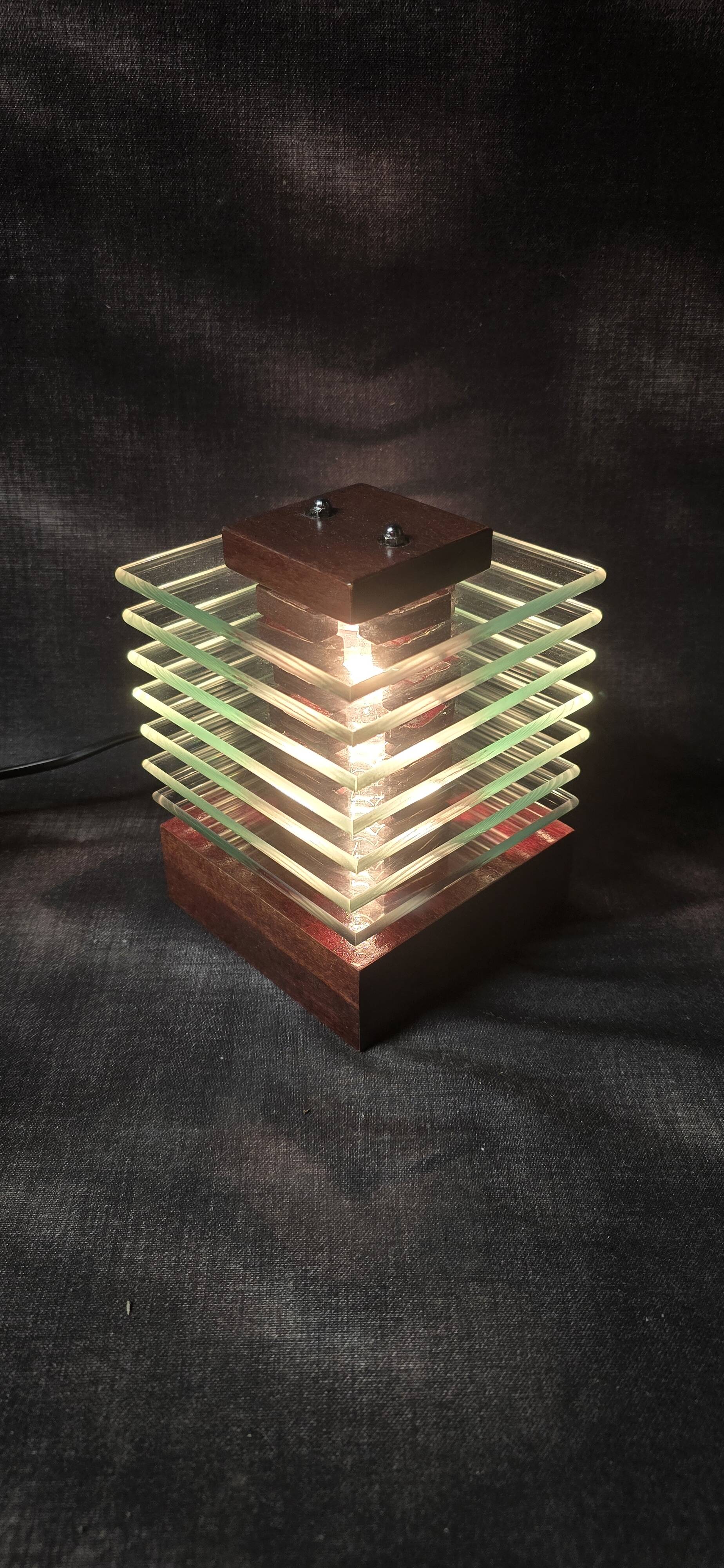 Table lamp, reissue of a model attributed to Desny Demeter.