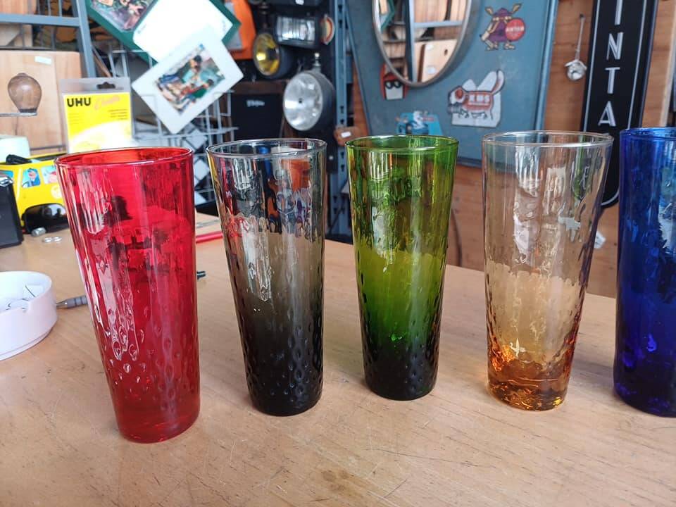 Vintage 5 glasses circa 1950