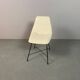 Augusto Bozzi ‘Aster’ Side Chair for Saporiti, Italy, 1950s – Cream Vinyl