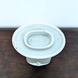 Christofle ceramic vase "Dragonflies" celadon