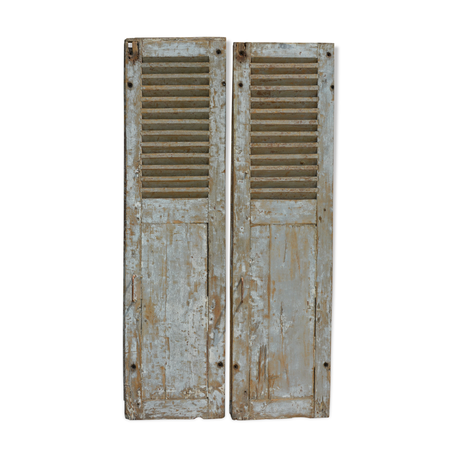 Pair of old, louvered shutters
