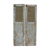 Pair of old, louvered shutters