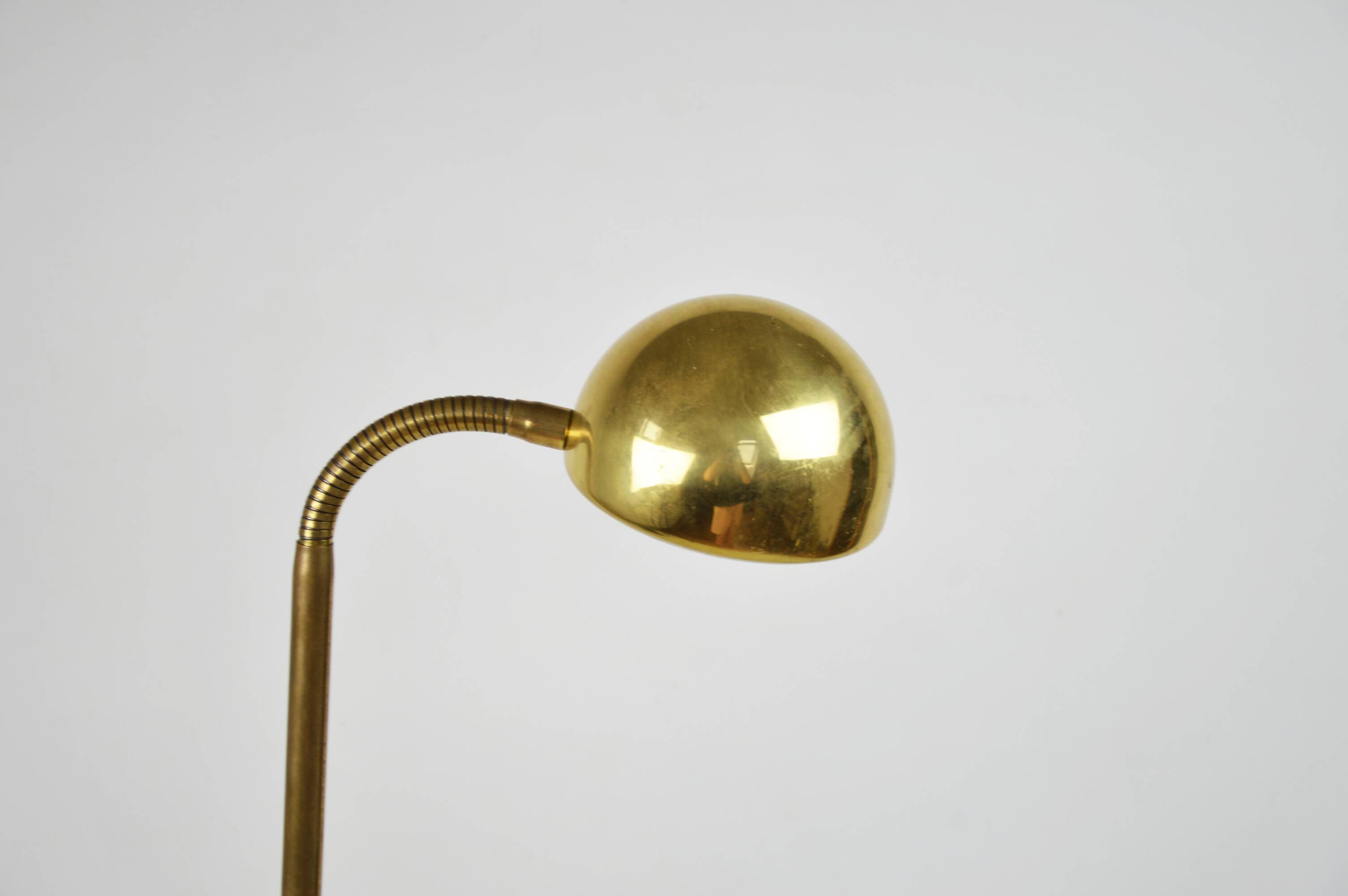 Gold floor lamp, 1980s