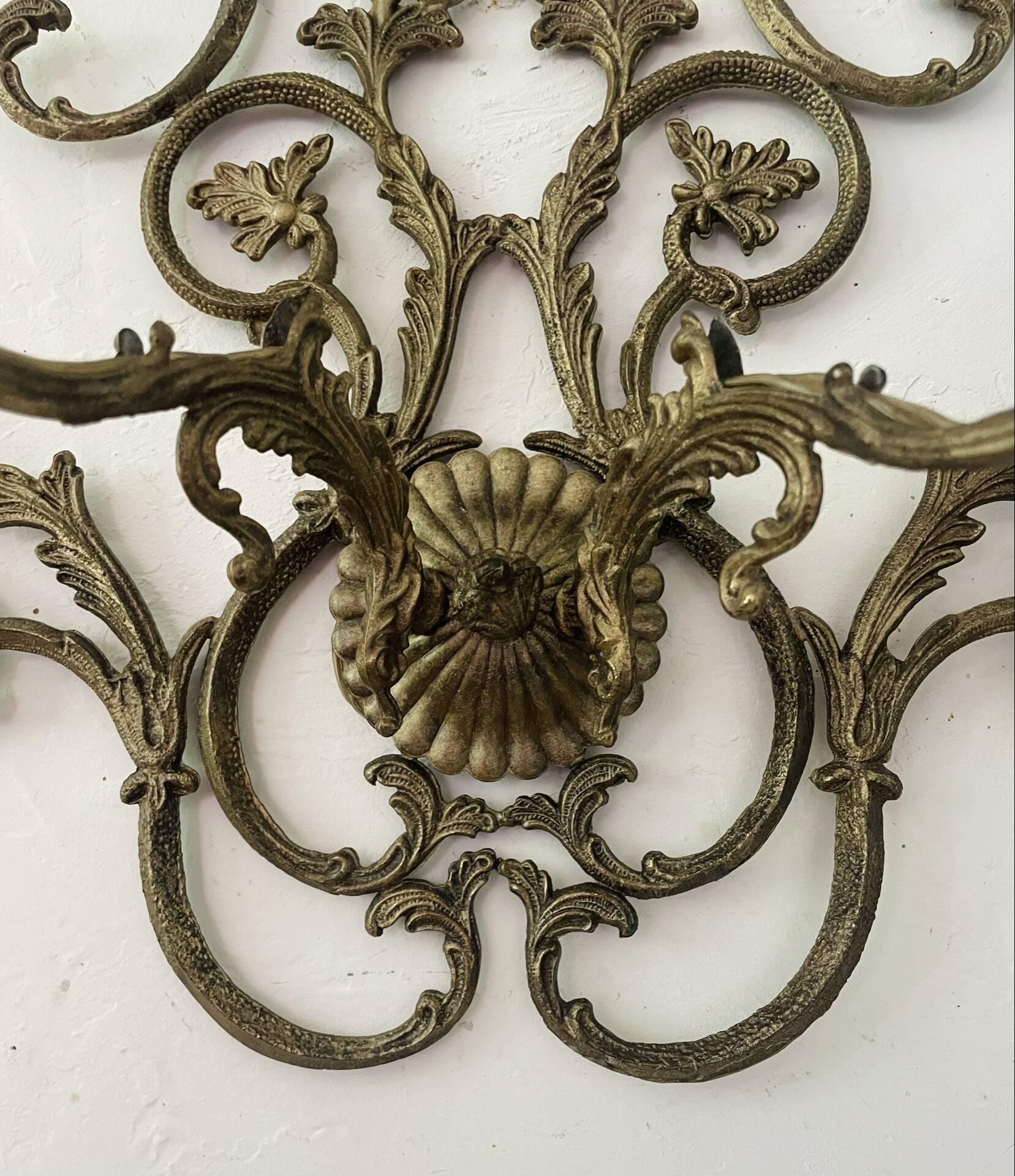 Large vintage Italian baroque wall light