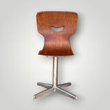 Antique Pagholz molded wood children's chair - mini Smiley chair