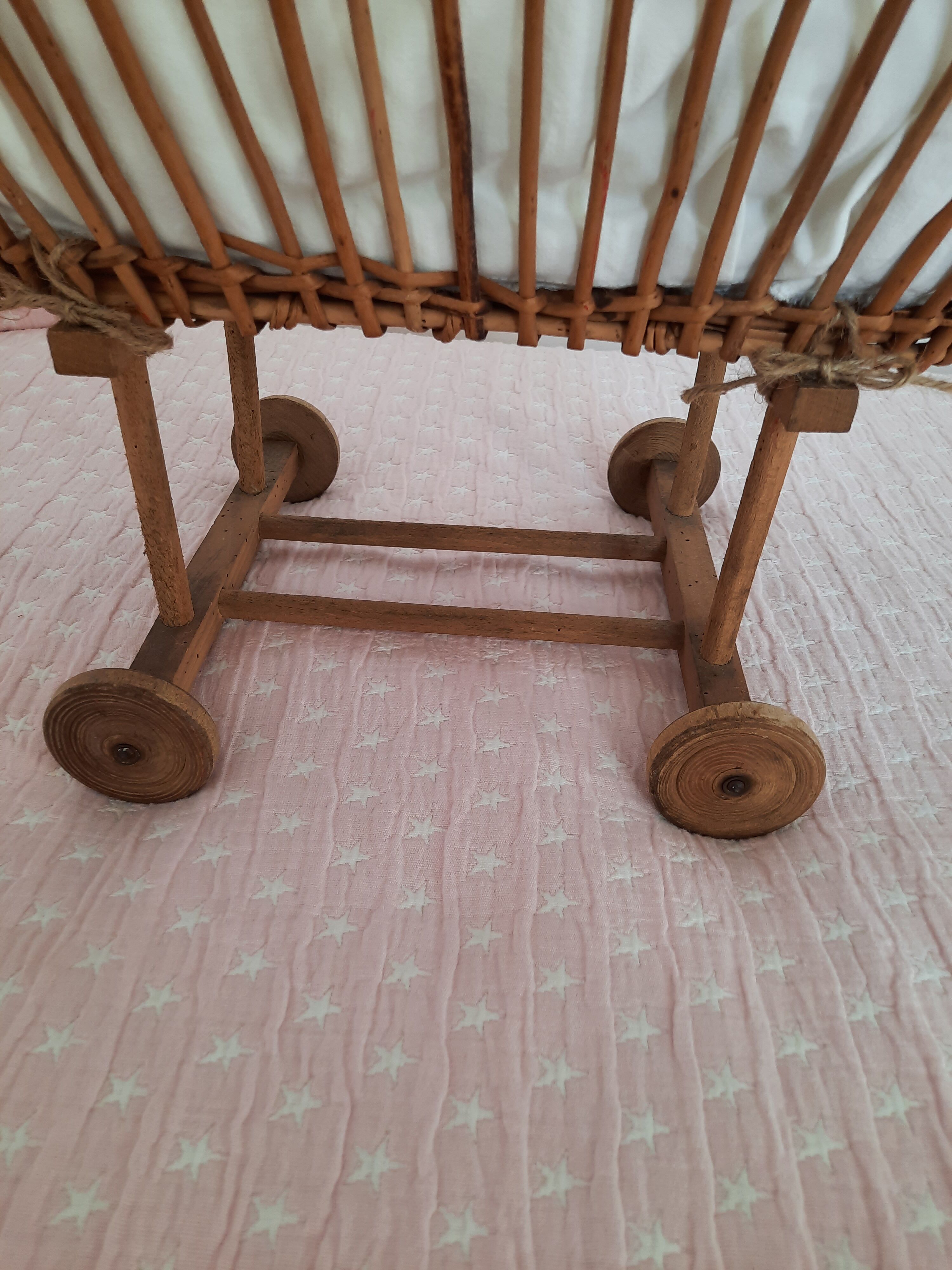 Antique doll cradle