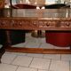 SAVOYARD CHALET TABLE, carved, with two drawers, late 18th century