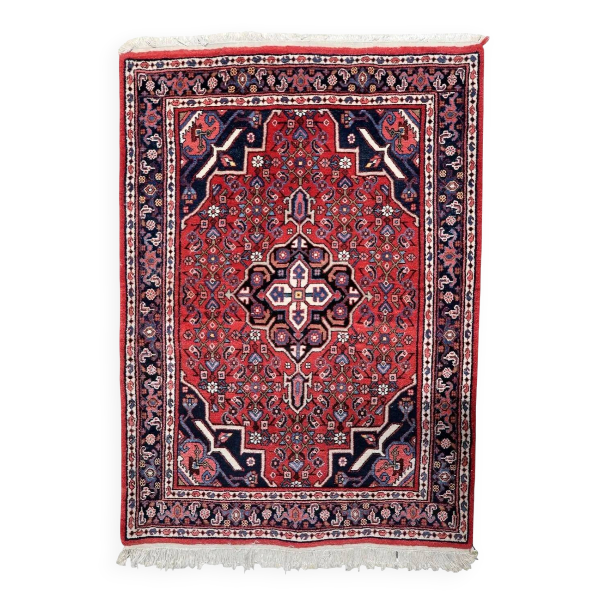 Vintage Persian Hamadan rug 104cm x 144cm 1940s - 1C1240