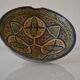 Ancient berbere ceramic dish signed north africa