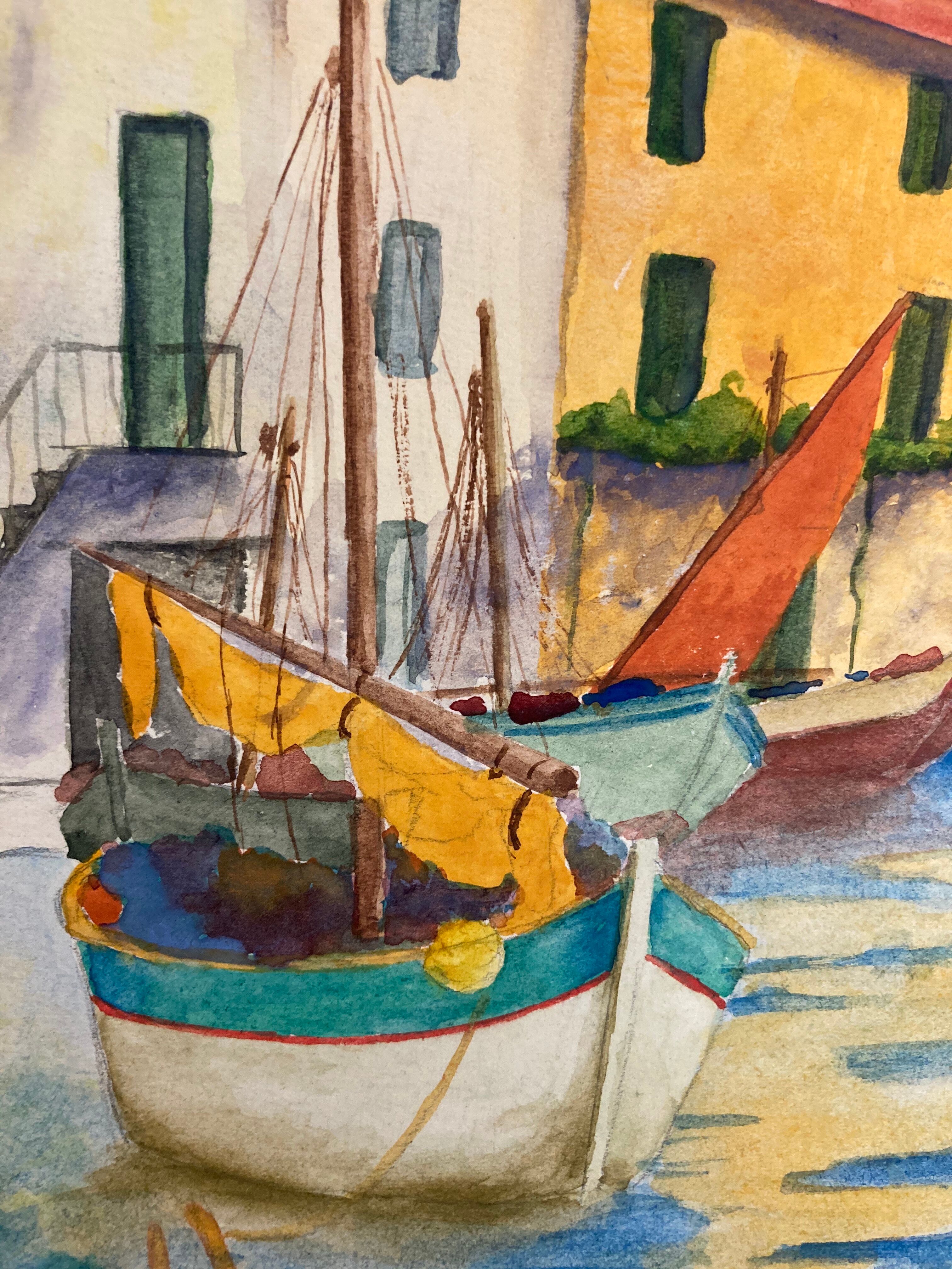 Aquarelle marine vintage