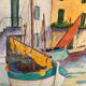 Aquarelle marine vintage