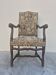 Louis XIII style armchair in walnut