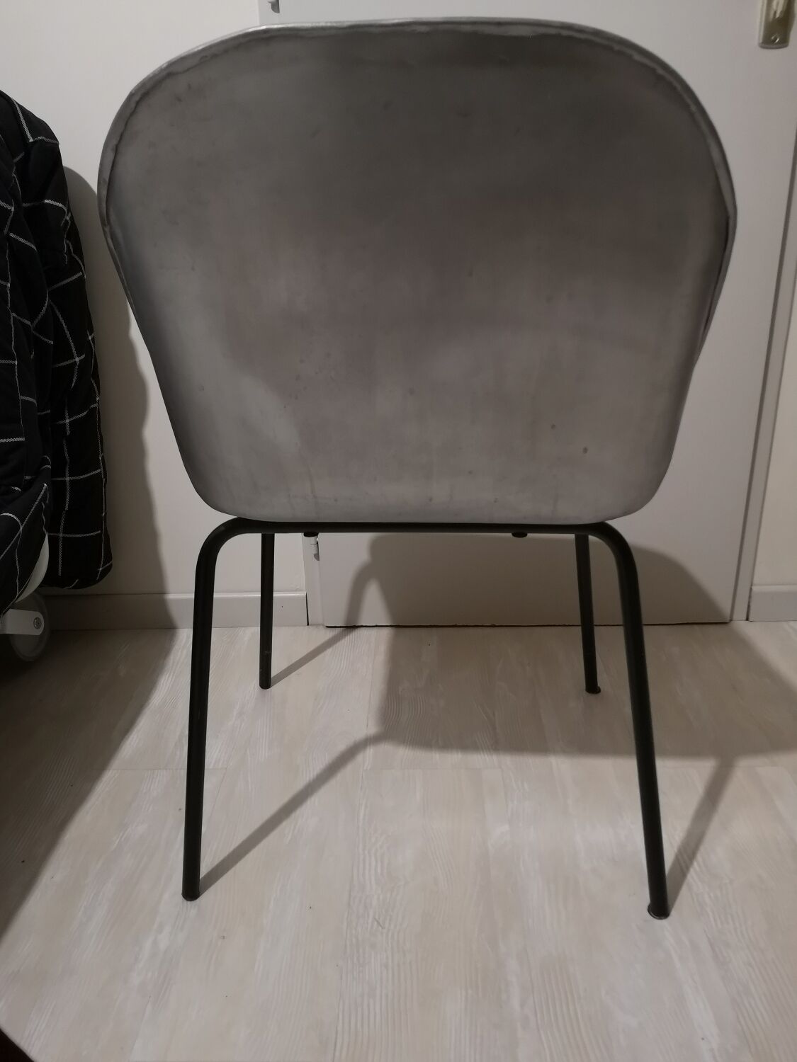 Chaise en metal industrielle
