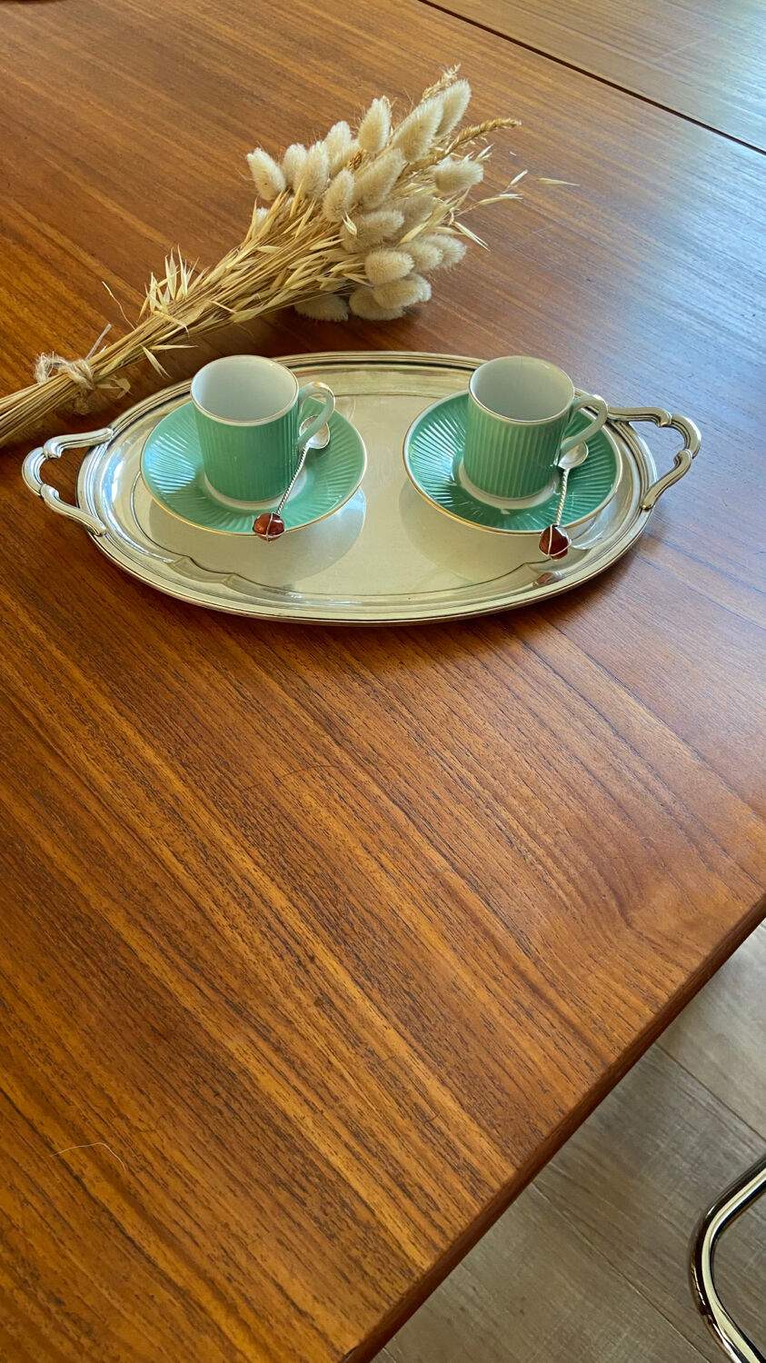 Silver metal tray early twentieth century
