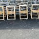 4 vintage folding chairs