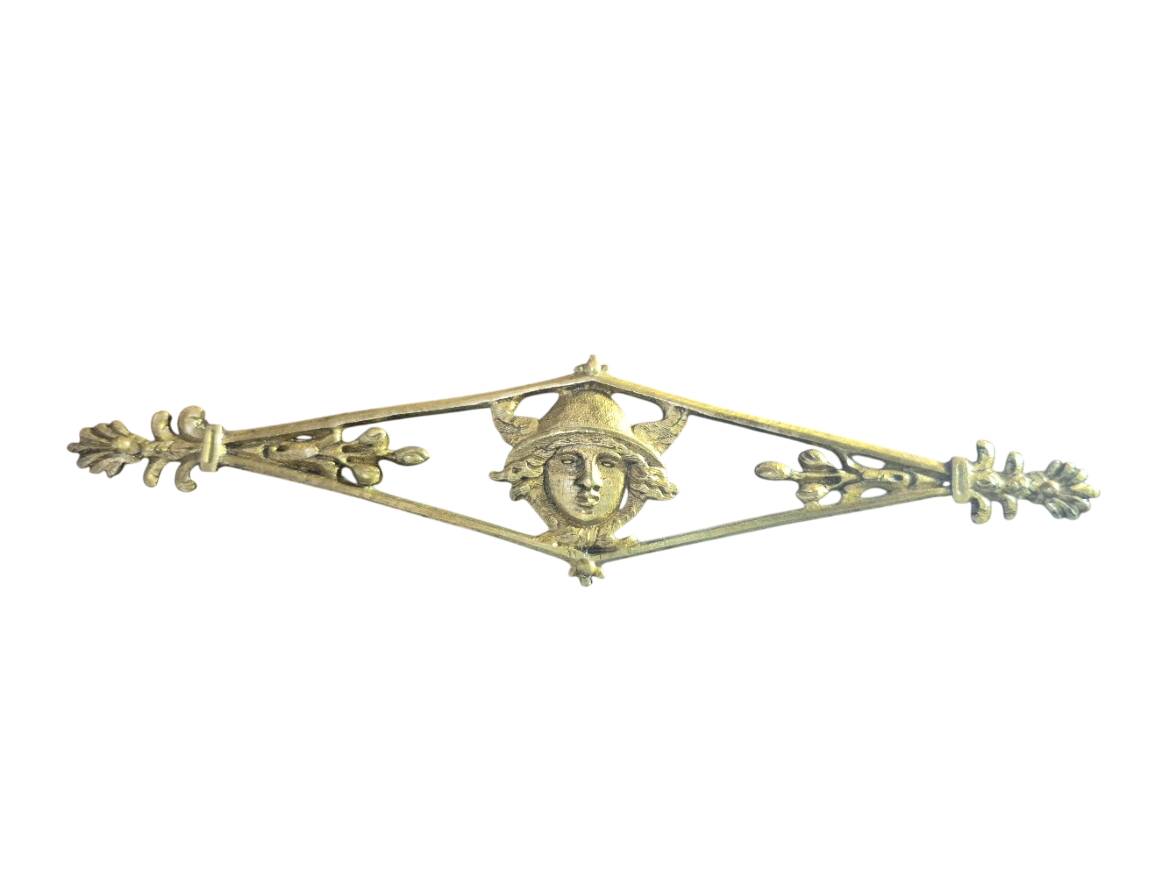 full-length mirror in mahogany Empire style