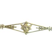 miroir sur pied en  acajou style empire