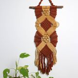 Vintage wall decoration, crochet and macramé