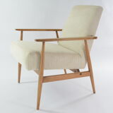 Fox velvet chair with cream side