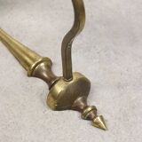 Antique Italian Figural Brass Wall Lamp, set of 2