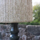 Ceramic lamp and rope shade