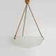 Old chandelier, suspension cavasque Art Deco 1 Fire, in glass paste. Year 30