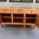Louis XVI solid oak sideboard with 3 doors and 3 drawers, 175 cm