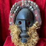 Ancien masque de cérémonie côte d'ivoire
