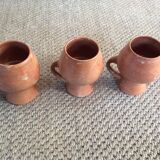Series of 3 cups in sandstone