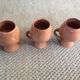 Series of 3 cups in sandstone