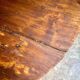 Round wooden farmhouse table