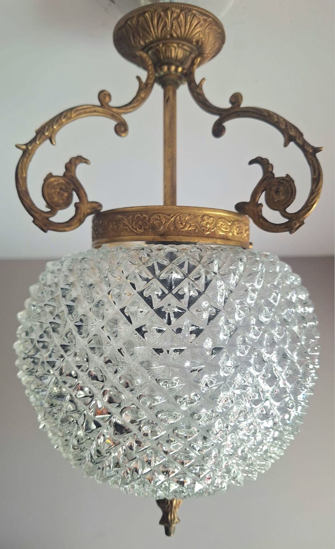 Art Deco luminaire, antique chandelier