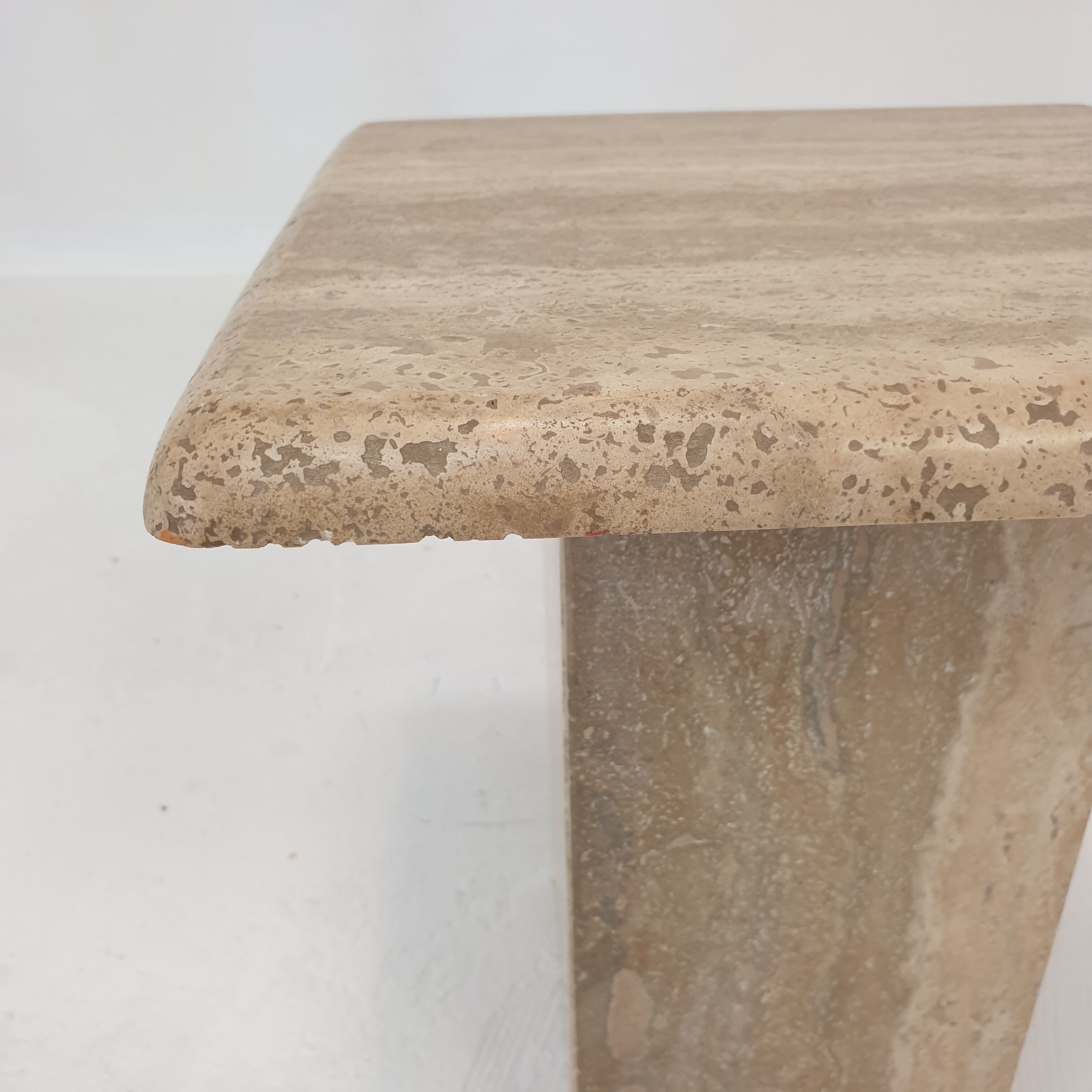 Set of 3 italian travertine coffee tables, 1980s