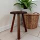 Tripod demi-stool, plant stand, side table.