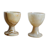 Duo of marble cockroaches