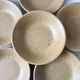 Lot de 6 assiettes creuses en grès mat années 70