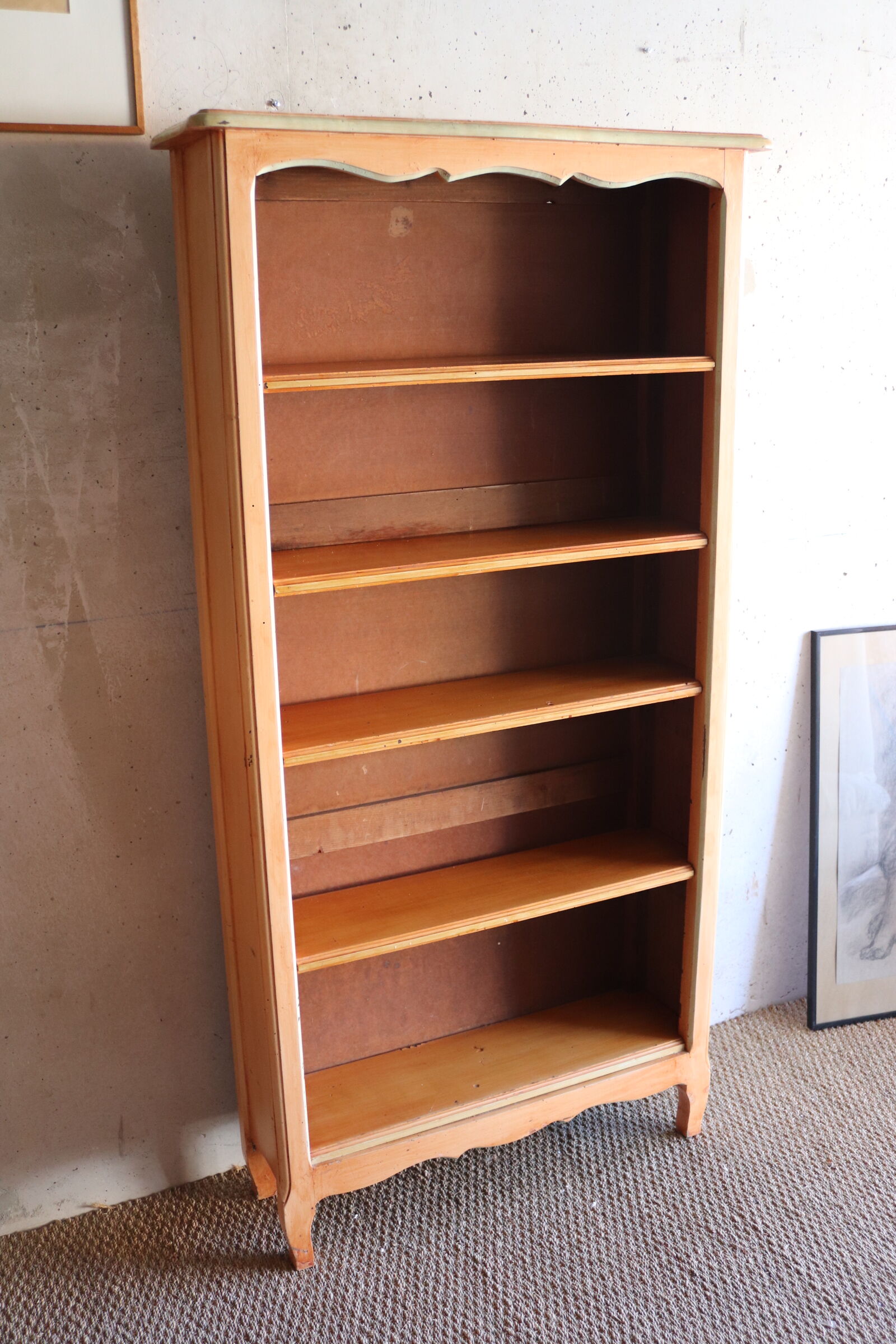 Antique solid wood bookcase
