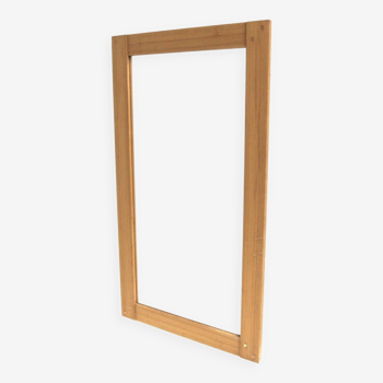 Scandinavian pine mirror, 126x70cm, Fröseke, Nybrofabriken, Sweden, 1960