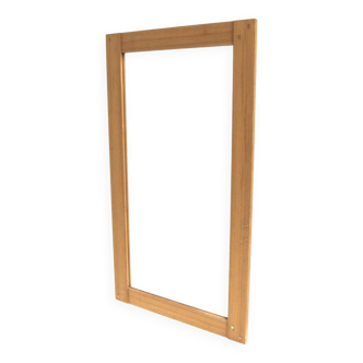 Scandinavian pine mirror, 126x70cm, Fröseke, Nybrofabriken, Sweden, 1960