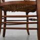 French Provincial Ladder‑Back Armchair with Woven Rush Seat, 19th century