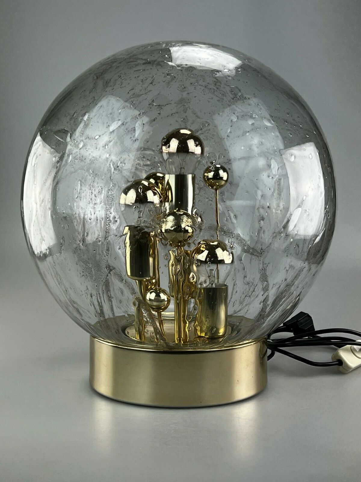 60s 70s table lamp ball lamp Doria "Big Ball" glass space age design