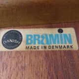 Danish teak pull ou tables by H W Klein For Bramin